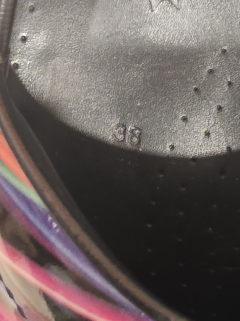 Dansko Professional Clogs 38 Multicolor Stripe Patent Leather Comfort Shoes - Picture 7 of 9